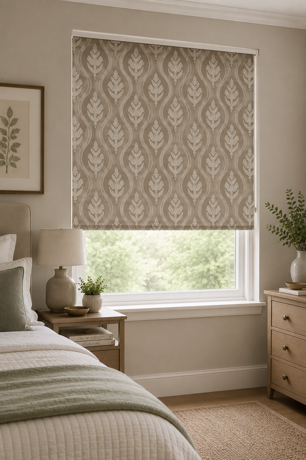 Fig Twig Roller Blind