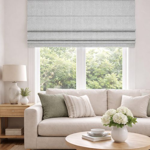 Henley Chambray Roman Blind