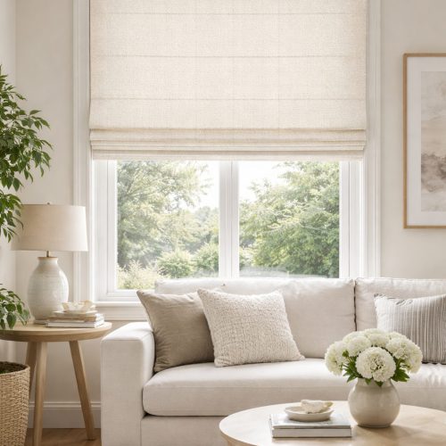 Henley Ivory Roman Blind