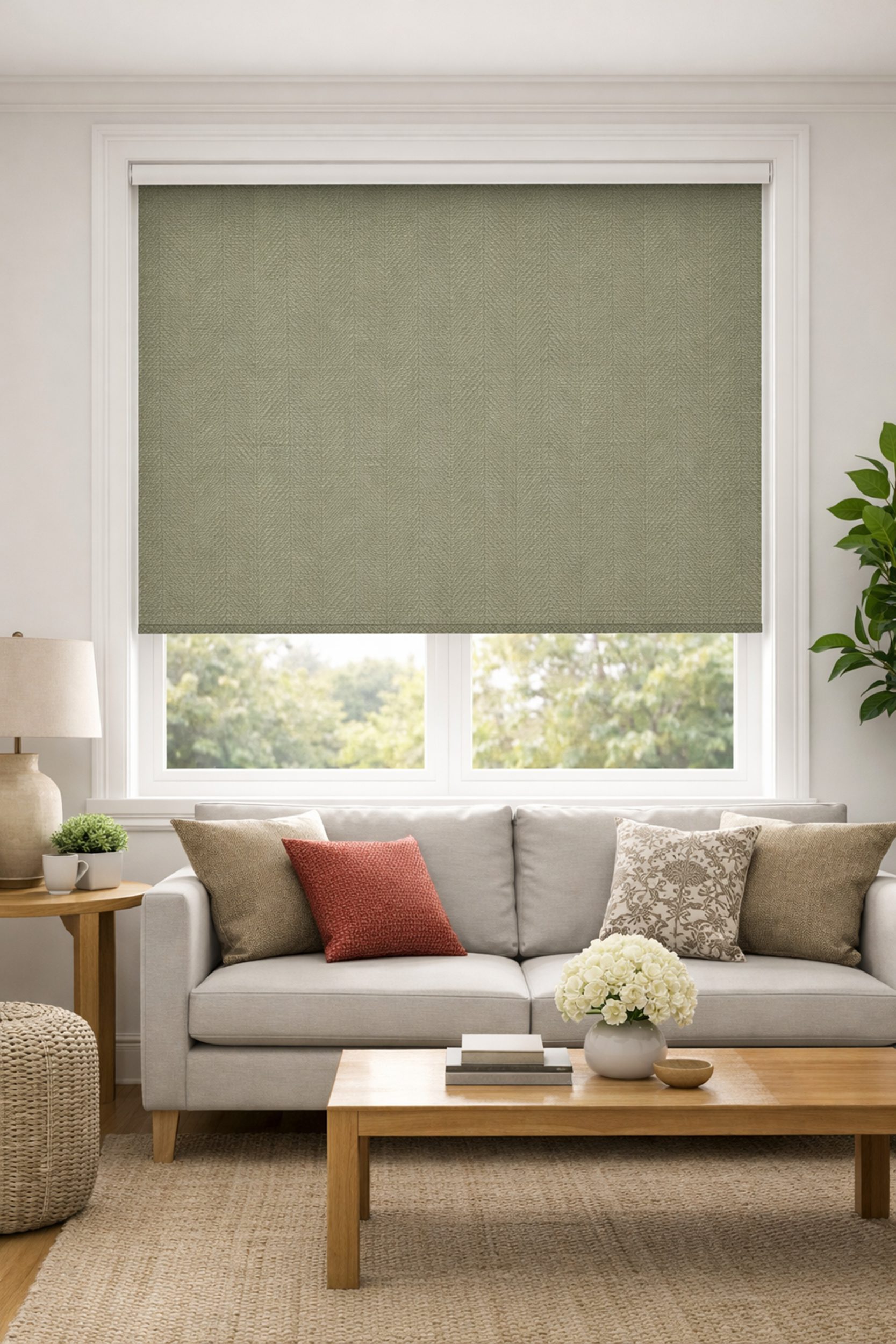 Henley Olive Roller Blind