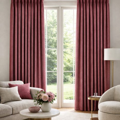 Henley Raspberry Curtain