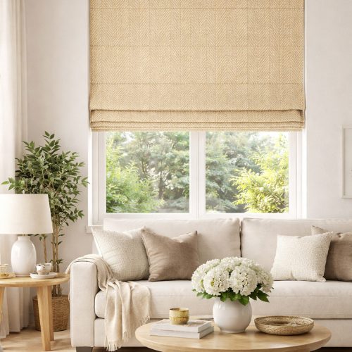 Henley Straw Roman Blind