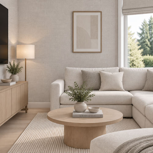 Inez Wallcovering Gull Grey