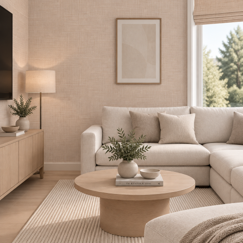 Inez Wallcovering Rose