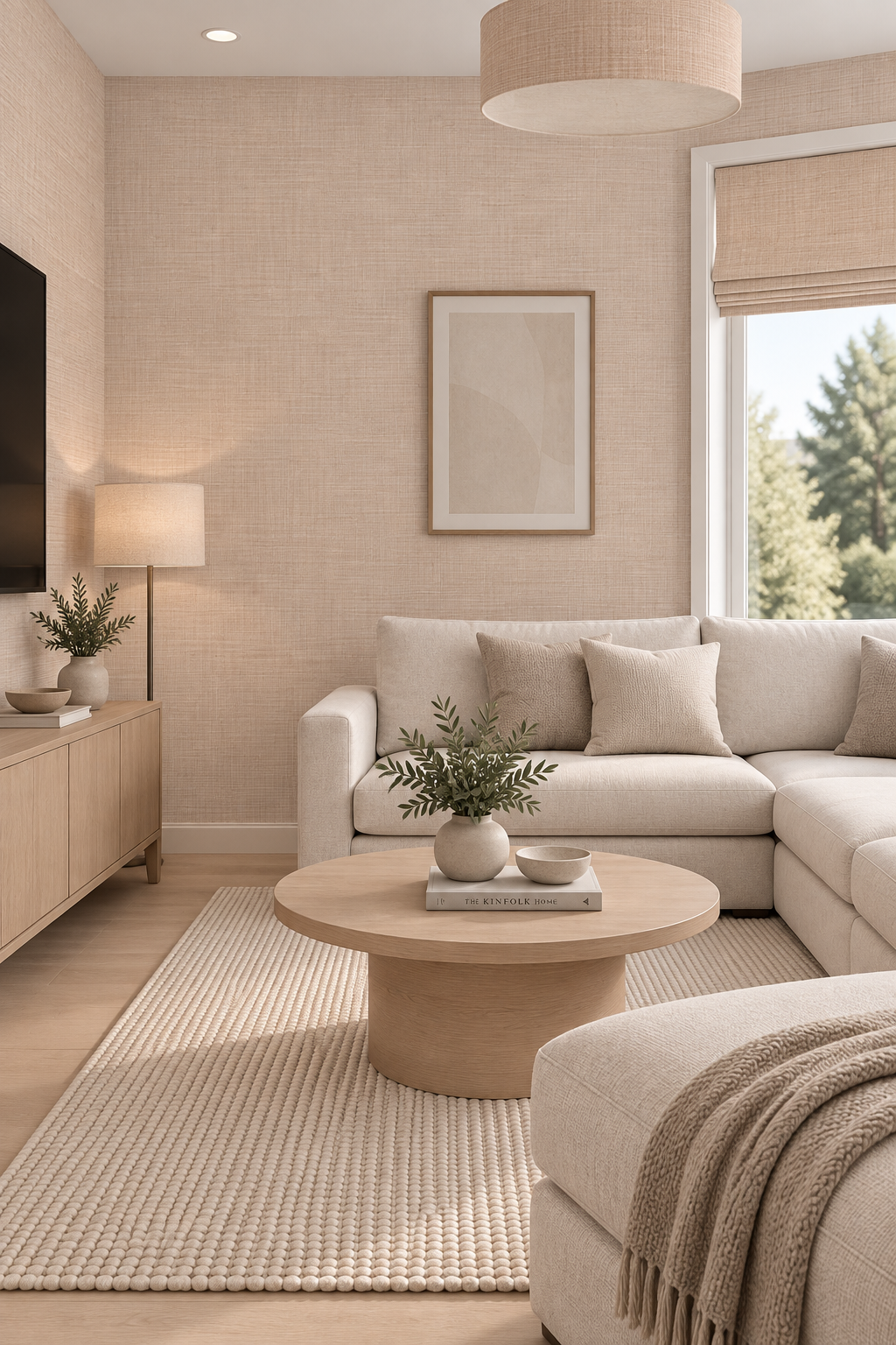 Inez Wallcovering Rose