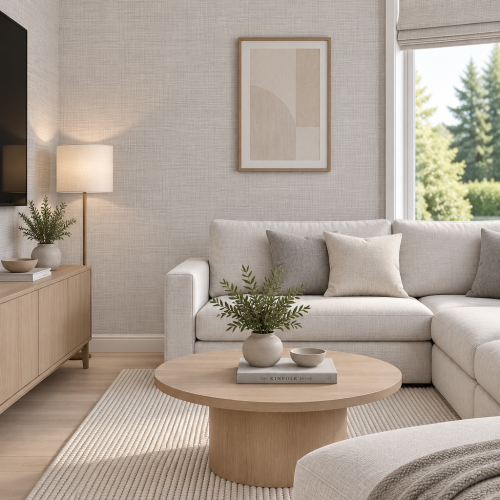 Inez Wallcovering Swedish Grey