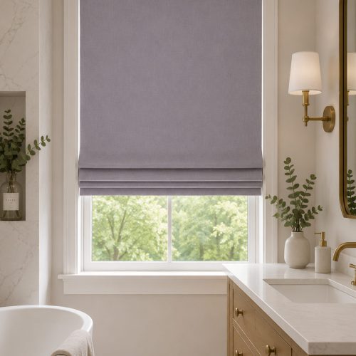 Linara Turtle Dove Roman Blind