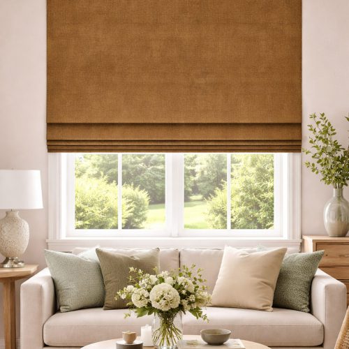 Martello Cinnamon Roman Blind