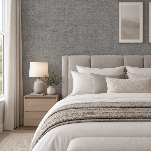 Mendel Wallcovering Charcoal