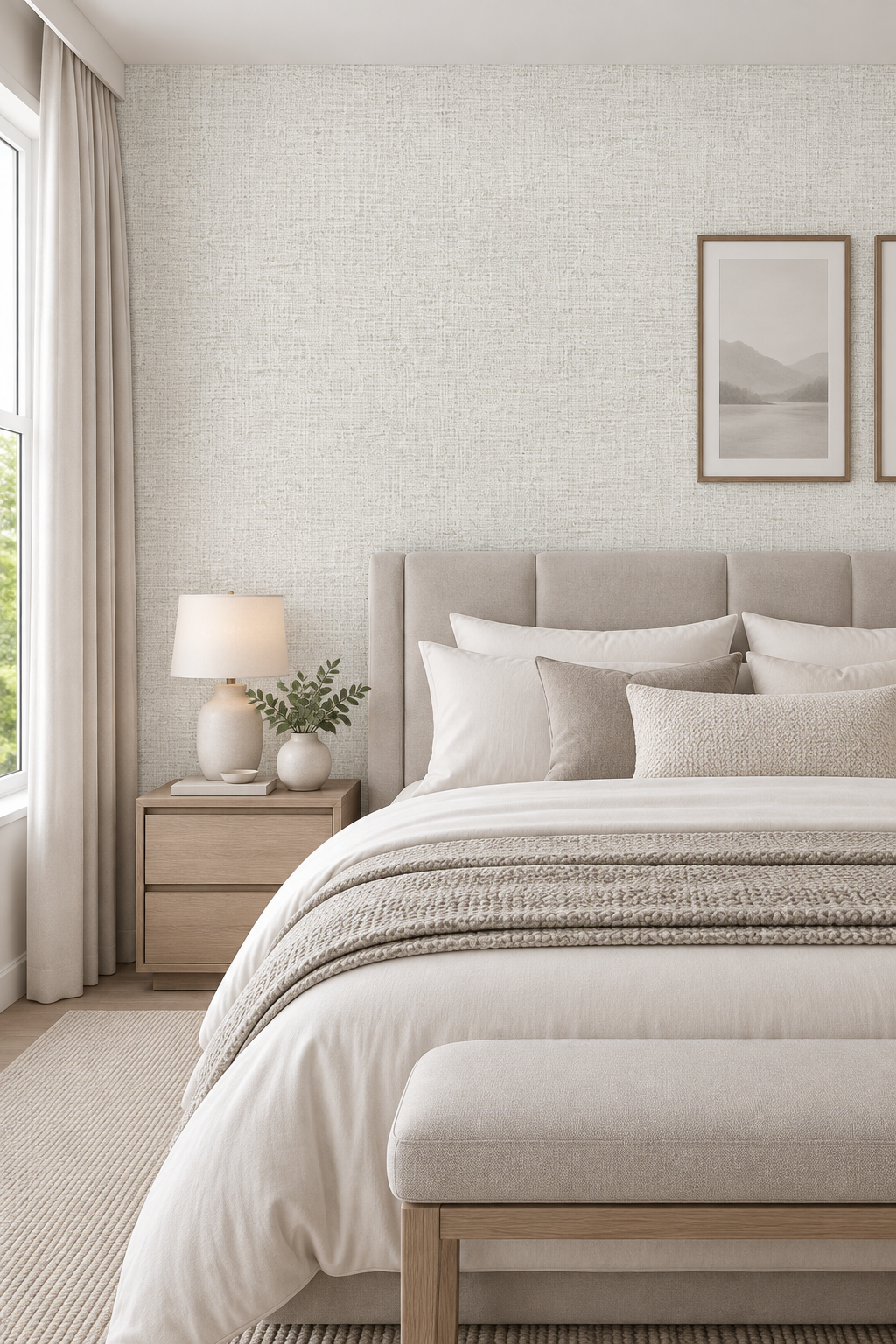 Mendel Wallcovering Egret