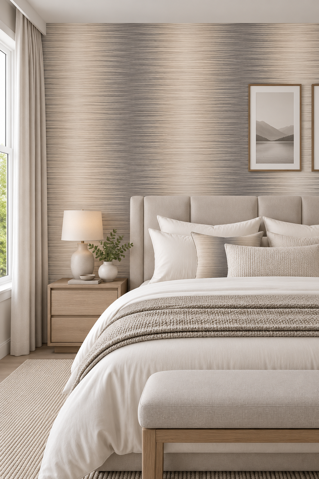 Mianzi Wallcovering Swedish Grey