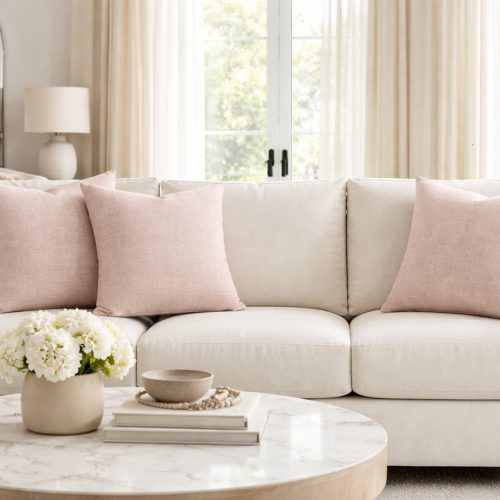 Milton Blush cushion