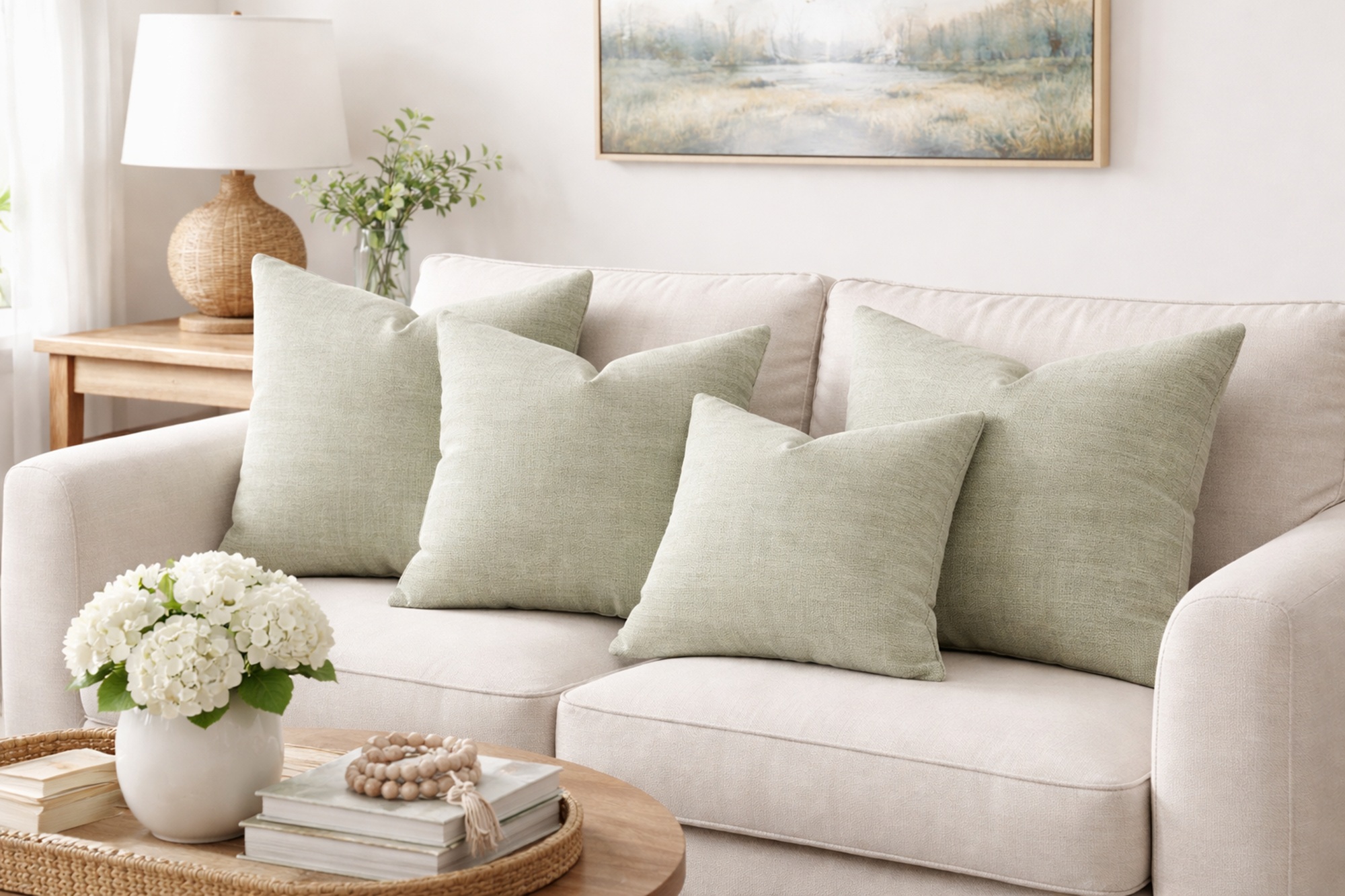 Milton Sage cushion