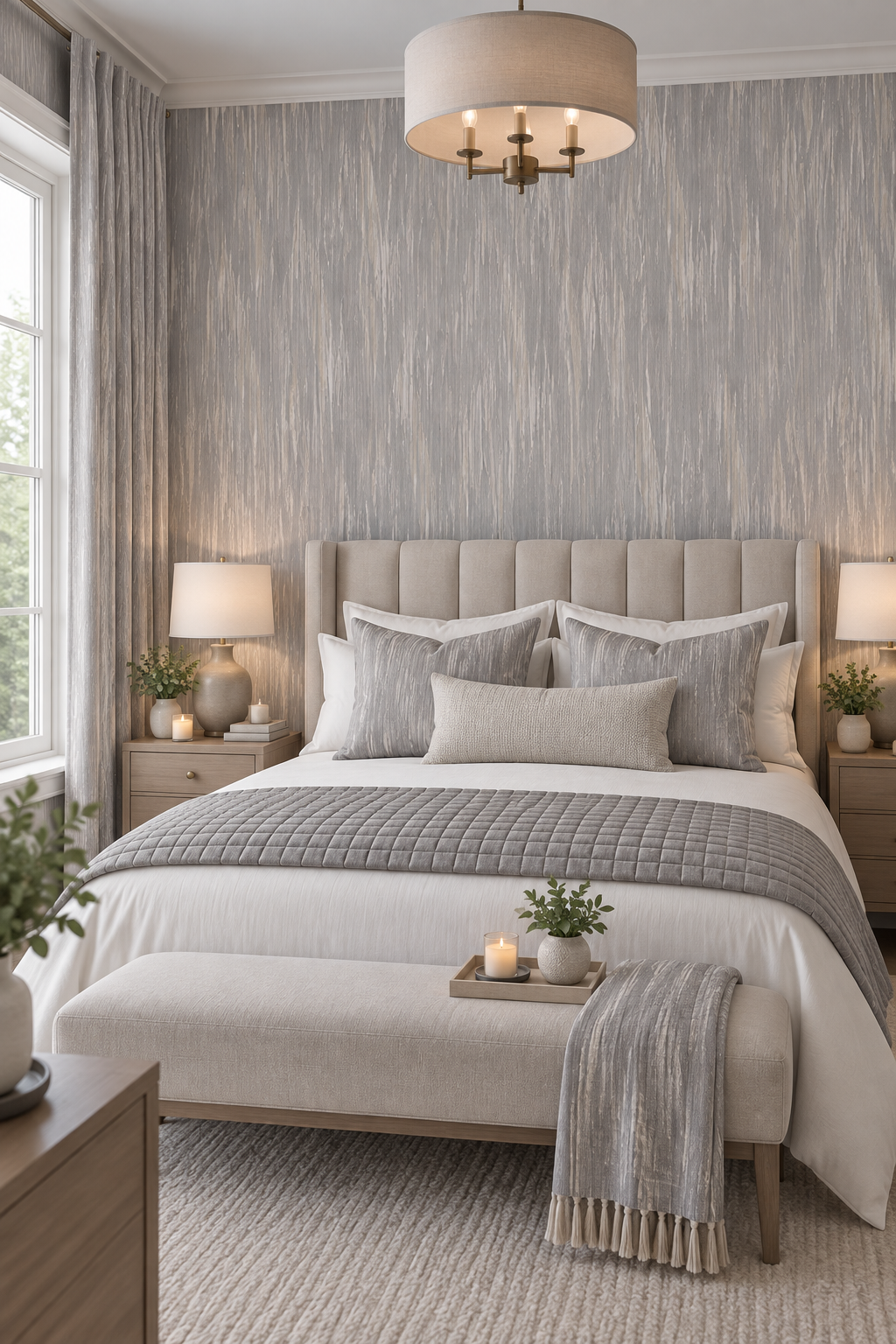 Sakari Wallcovering Smoke