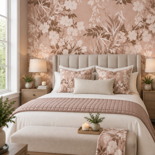 Sayuri Wallcovering Wild Rose