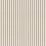 Ticking Stripe Wallcovering Brown