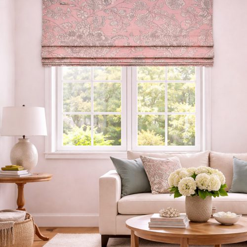 Woodsford Blush Roman Blind
