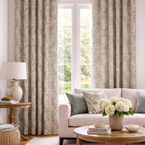 Woodsford Natural Curtain