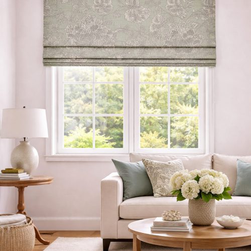 Woodsford Sage Roman Blind